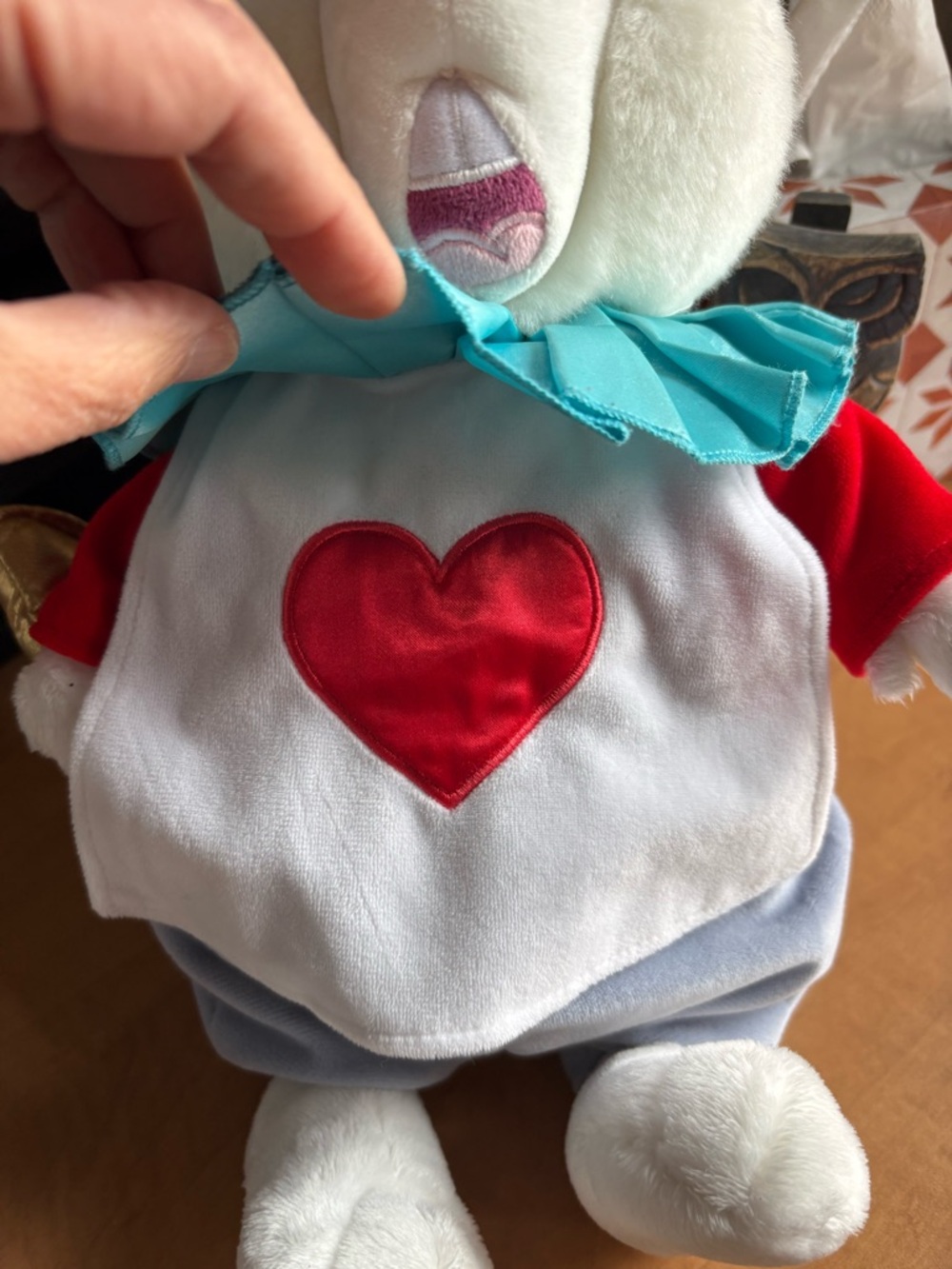 The Disney Store Alice In Wonderland Rabbit Plush White Stuffed Animal Exclusive - Picture 5 of 8